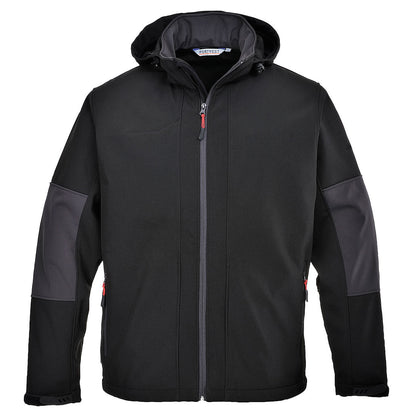 Softshell Con Capucha (3 Capas) / L / Negro_0