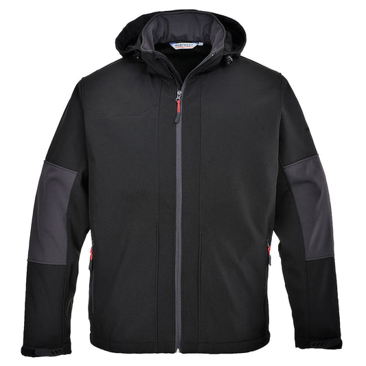 Softshell Con Capucha (3 Capas) / L / Negro_0