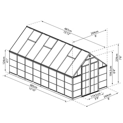 Invernadero Balance 487x244 cm