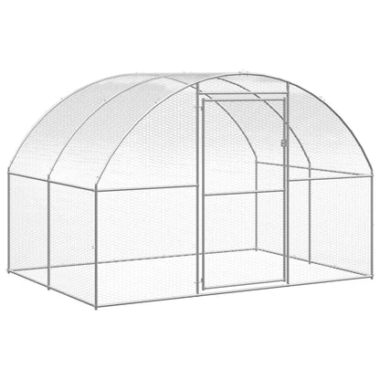 Vidaxl Gallinero De Exterior De Acero Galvanizado 3x8x2 M_3