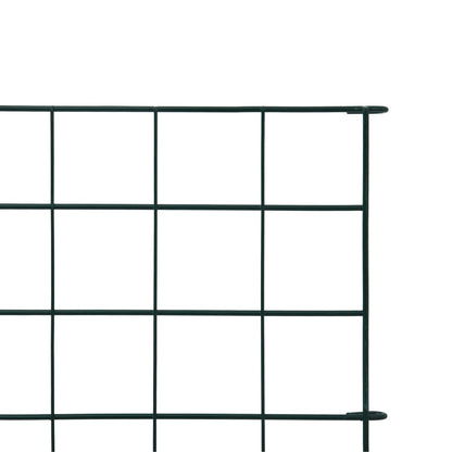 Set De Valla De Jardín Arqueada Verde 77,3x26 Cm / Vetonek_2