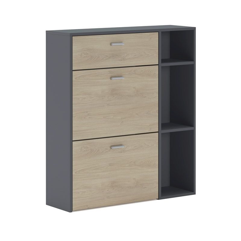 Zapatero Wind Melamina, Gris, 90 X 101,5 X 26_3