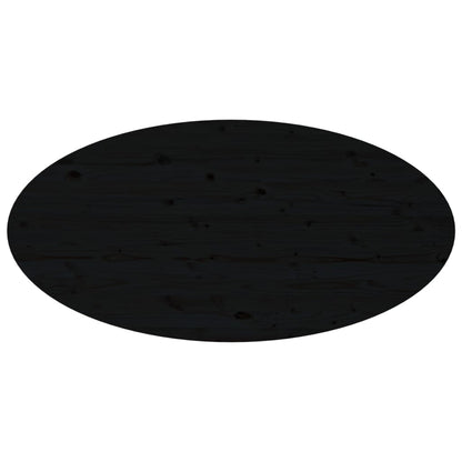 Mesa De Centro De Madera Maciza De Pino Negro 110x55x45 Cm_4