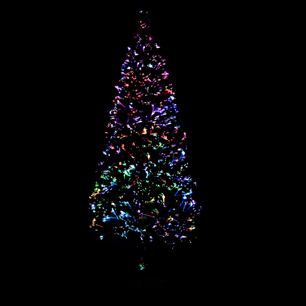 Vidaxl Árbol De Navidad Artificial Y Soporte Fibra Óptica Verde 210 Cm_3