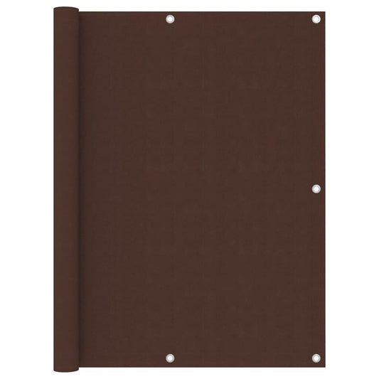 Vidaxl Toldo Para Balcón Tela Oxford Marrón 120x500 Cm_0