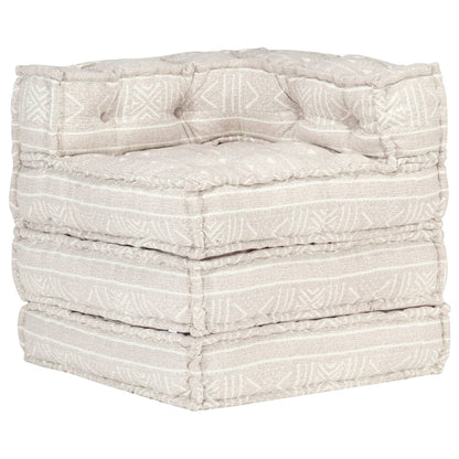 Vidaxl Puf Modular De Tela Beige_0