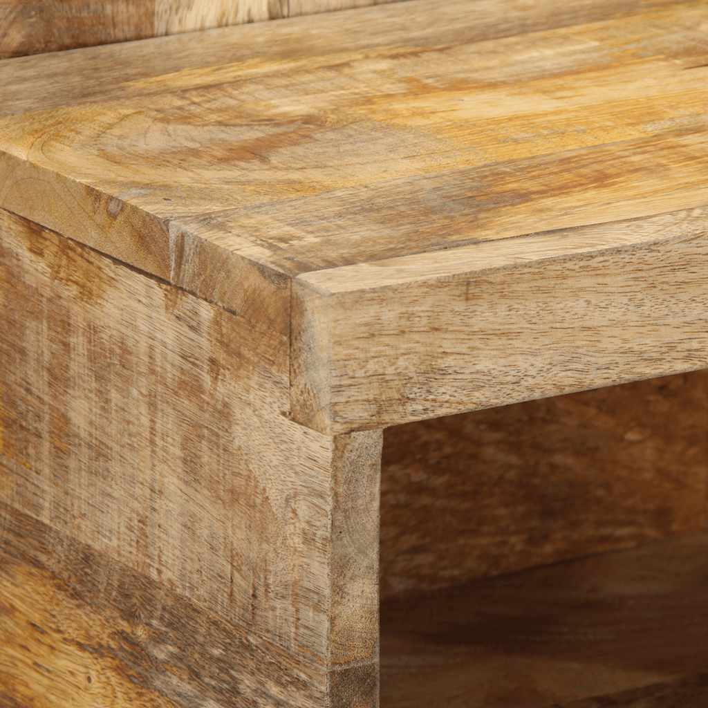 Mesita De Noche Madera Maciza De Mango 50x27x50 Cm_3