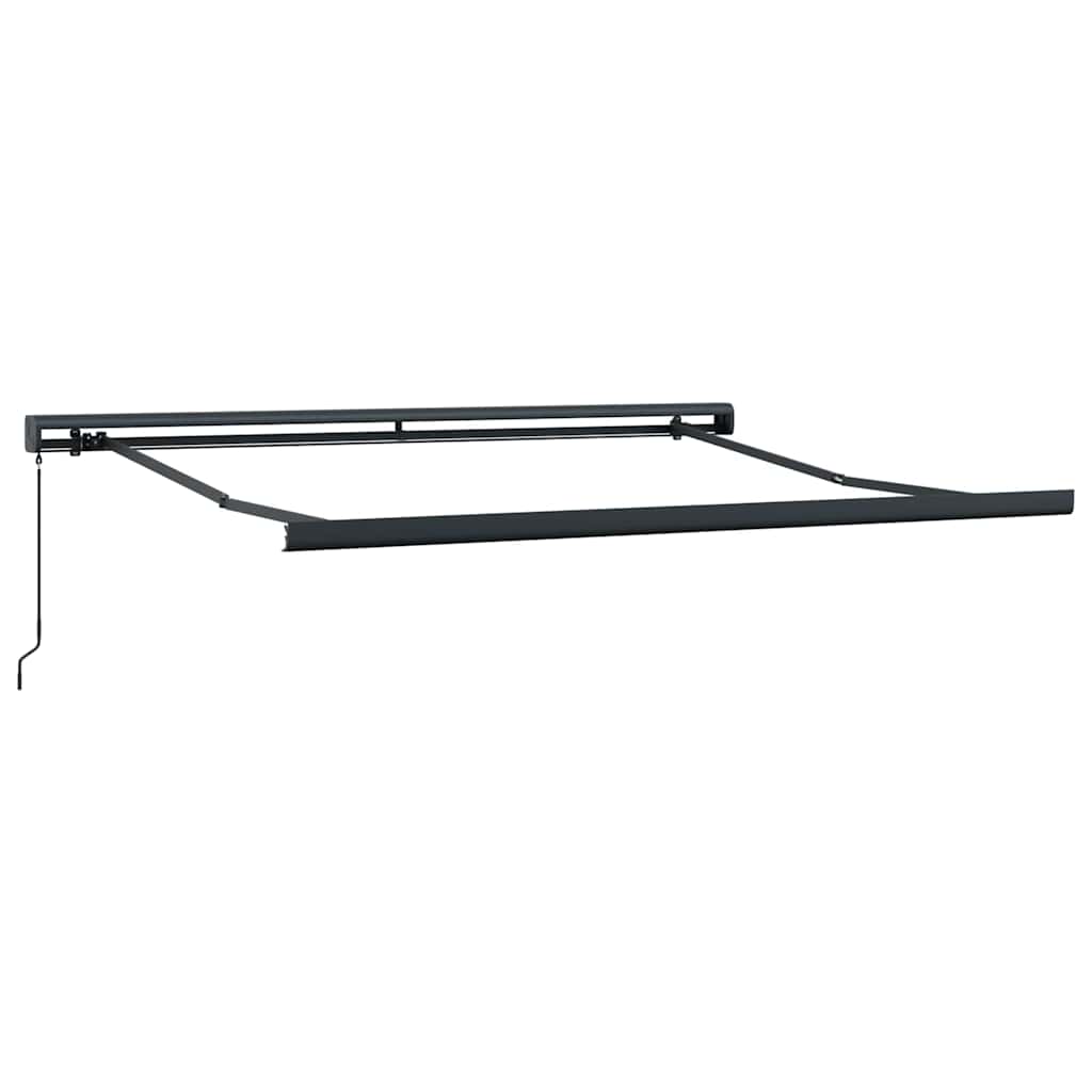 Toldo Retráctil Verde Y Blanco 350 X 250 Cm Lona Y Aluminio_4