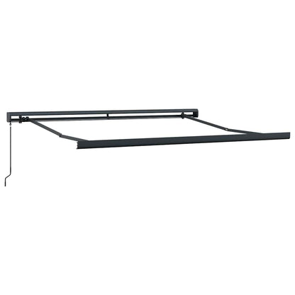 Toldo Retráctil Verde Y Blanco 350 X 250 Cm Lona Y Aluminio_4