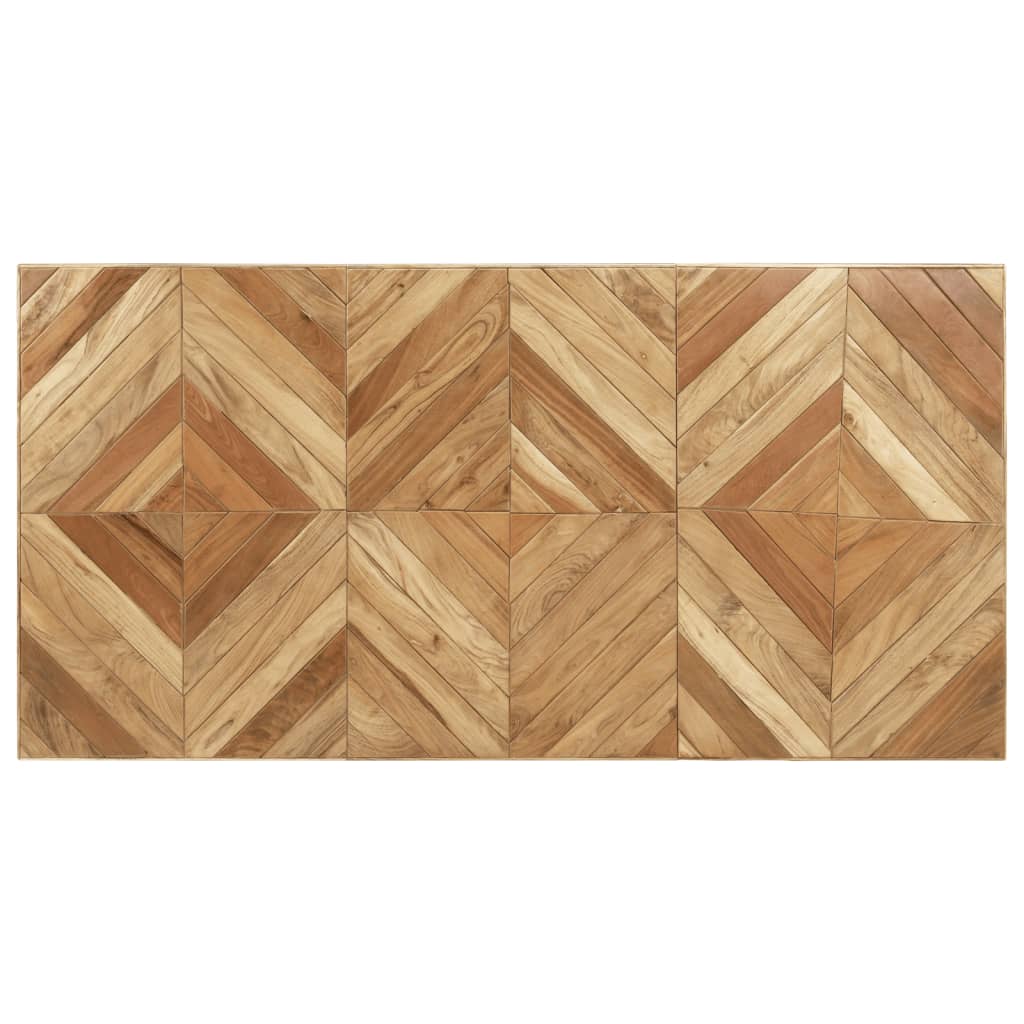 Mesa De Comedor De Madera Maciza De Acacia Y Mango 180x90x76 Cm_2
