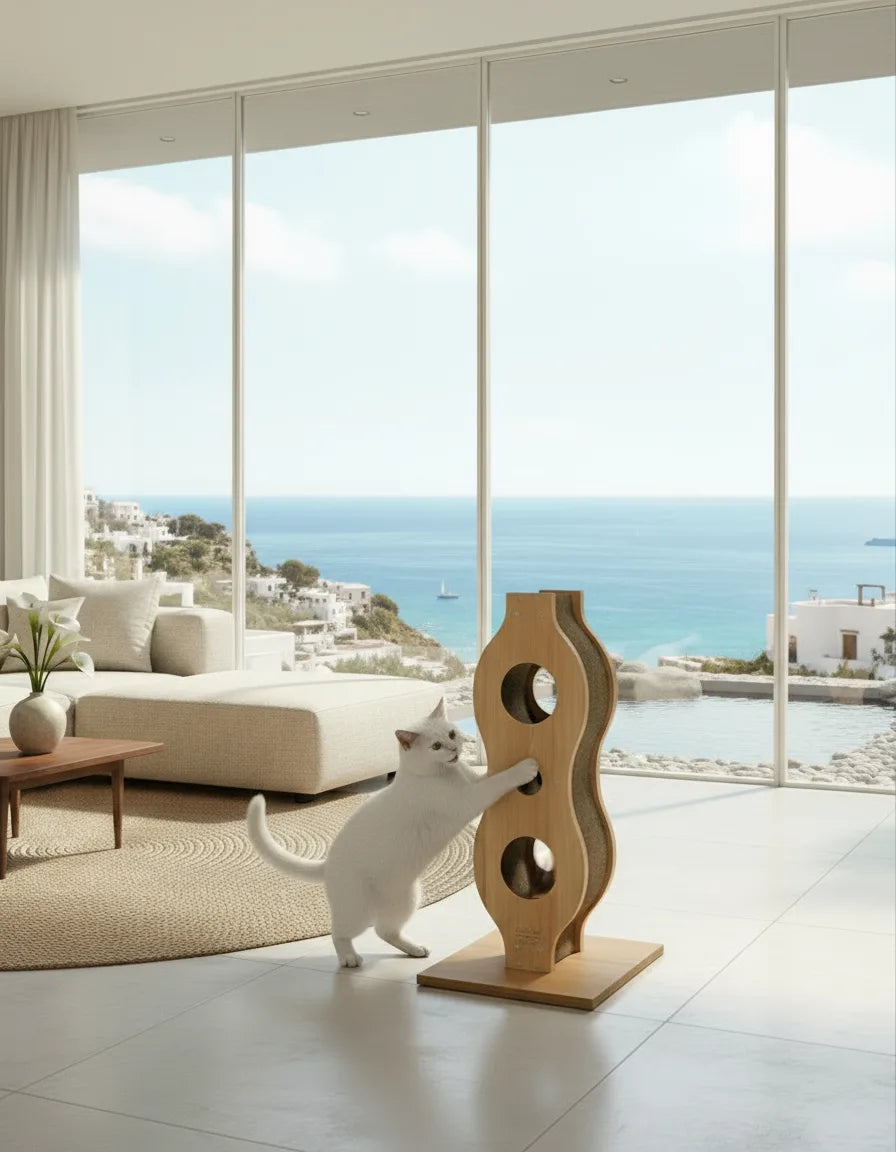 Torre Rascadora Océano, Madera Y Cartón Corrugado_4