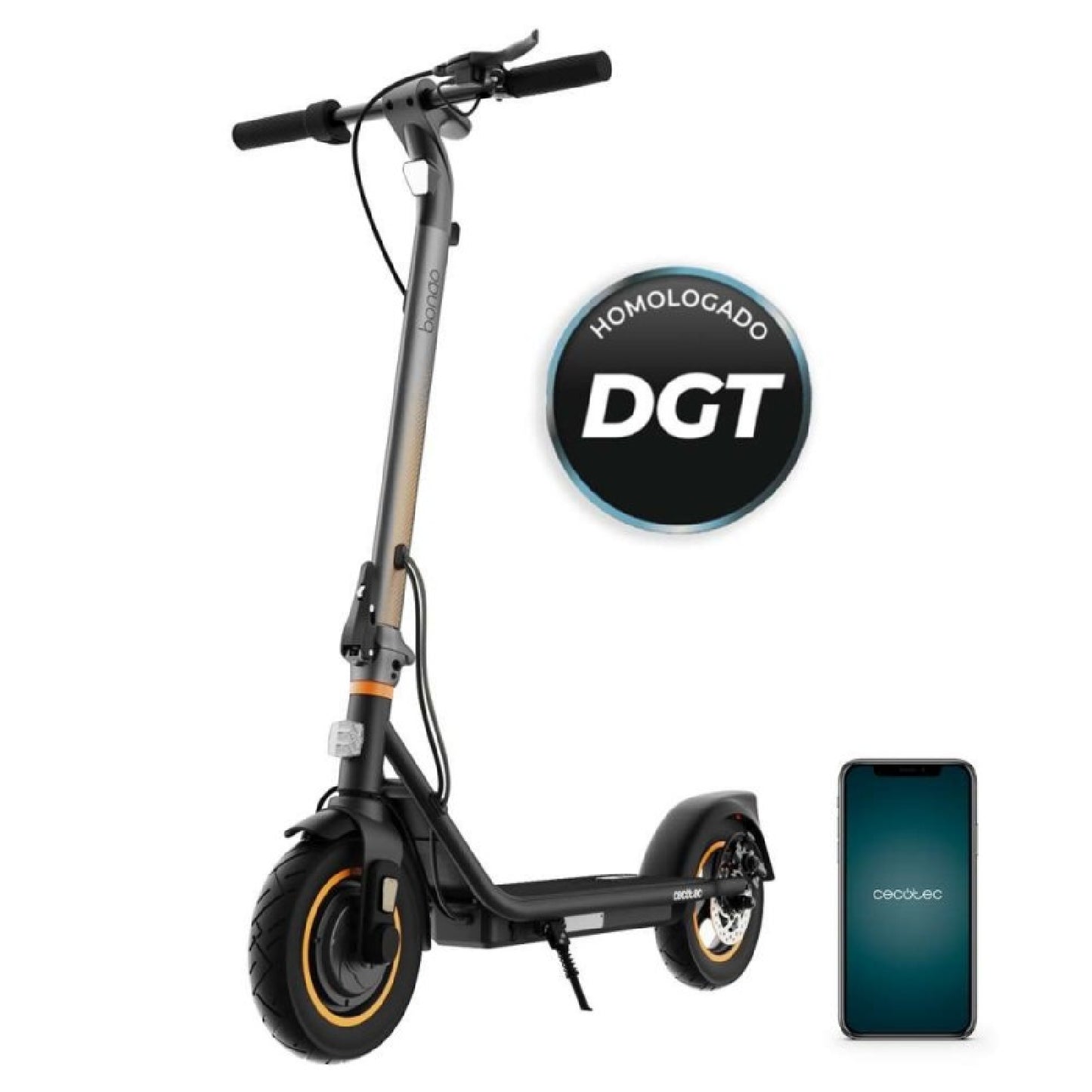 Patinete Eléctrico Homologado Con App Bongo D30 Xl Connected. Potencia Máxima De 700w, Autonomía De Hasta 30km, Neumáticos De 10, Supera Pendientes_0