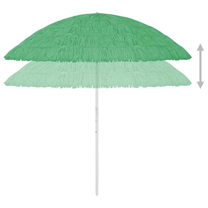 Vidaxl Sombrilla De Playa Hawaii Verde 300 Cm_3