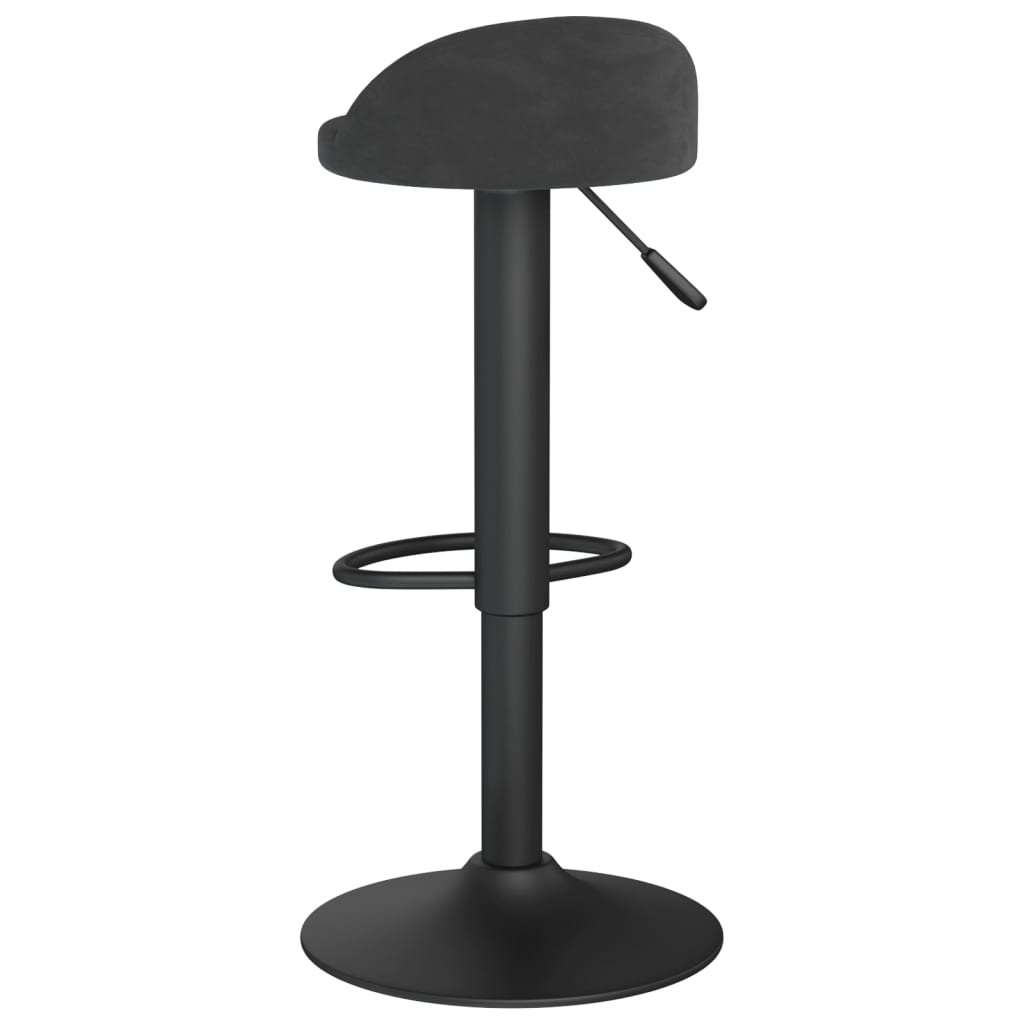 Taburete De Cocina De Terciopelo Negro_3