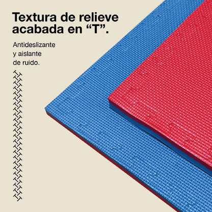 Tatami Puzzle 2,5cm 100x100cm, Pack 4 Unidades – Efecto Madera/negro Jowy_3