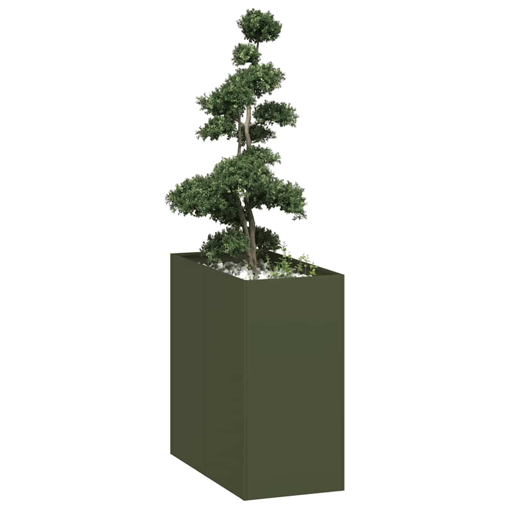 Jardinera Acero Verde Oliva 40x80x80 Cm_1