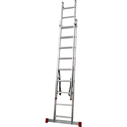 Escalera Aluminio Extensible Doble - 17 Peldaños 5x5_0