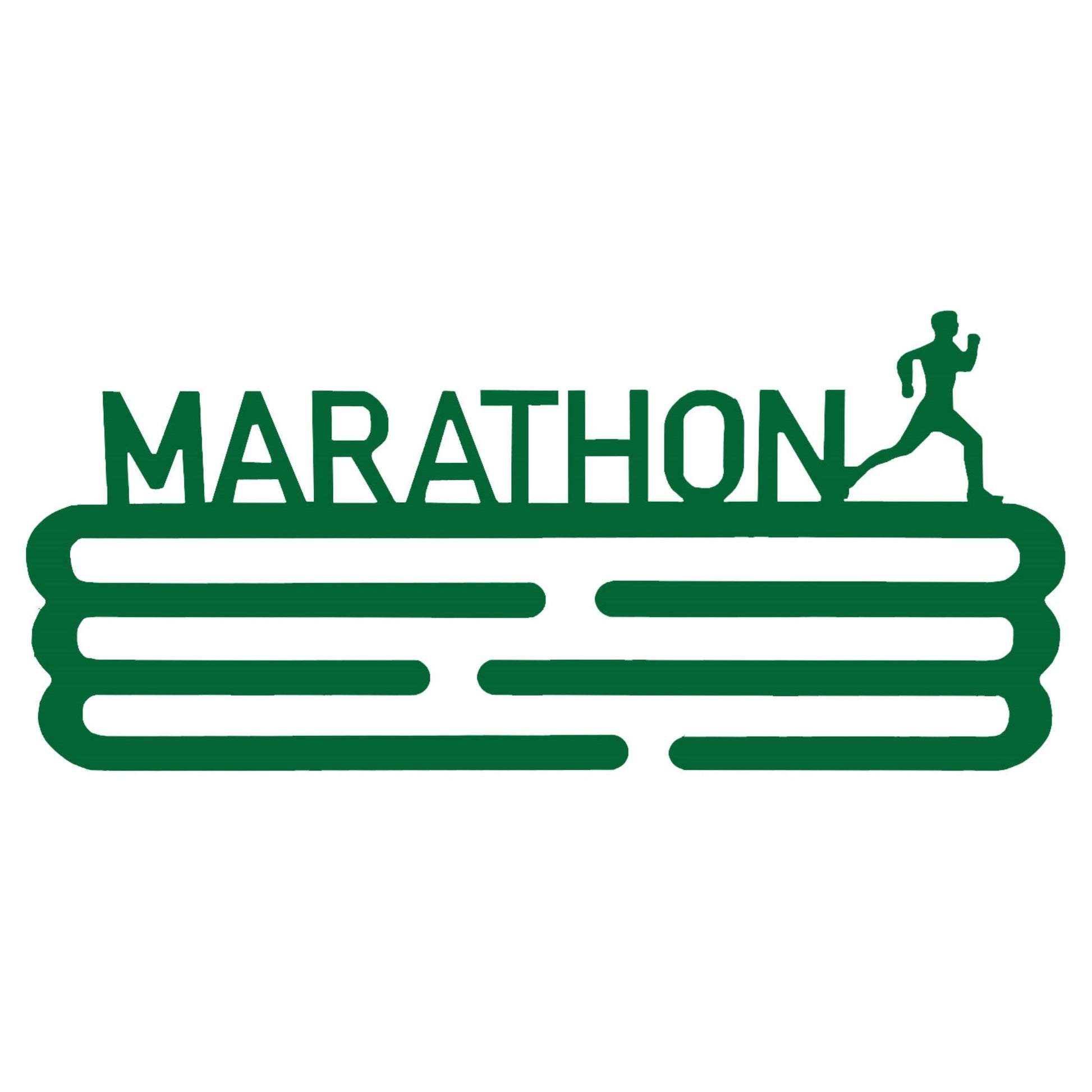 Medallero Maratón Verde Well Home Para 15 Medallas - Regalo Especial Para Runners
