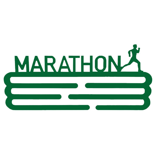 Medallero Maratón Verde Well Home Para 15 Medallas - Regalo Especial Para Runners