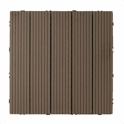 Pack 11 Baldosas de composite Durafloor 30×30 Dioco Chocolate 1m2