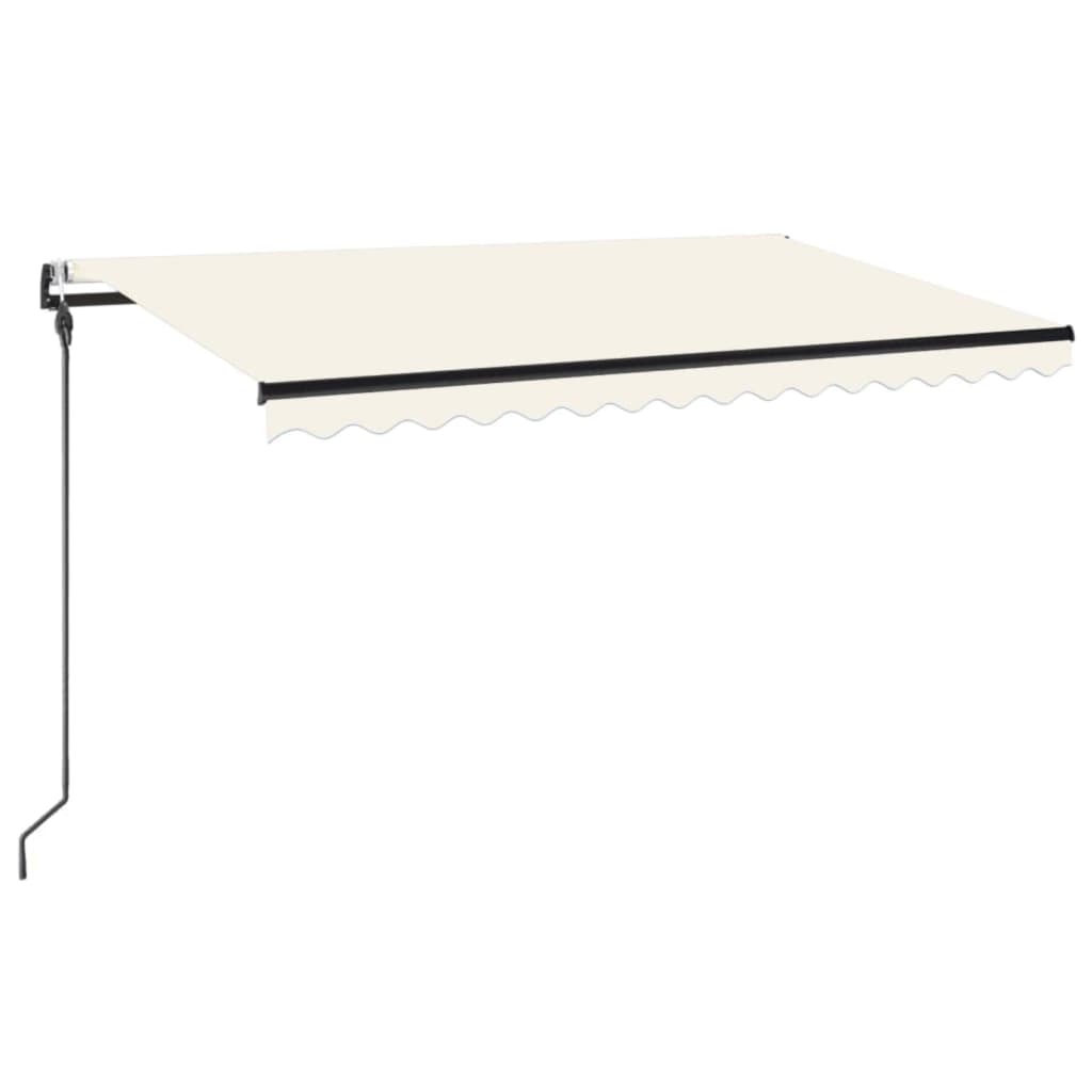 Toldo Automático Con Led Y Sensor De Viento Crema 450x300 Cm_0