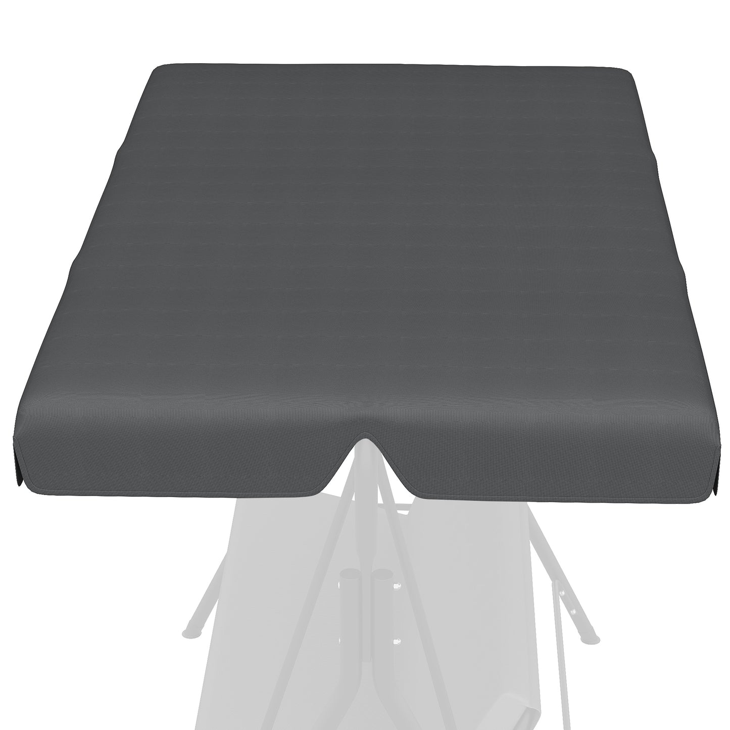Outsunny Toldo De Repuesto Para Columpio De 3 Plazas 156x117x15 Cm Gris_5