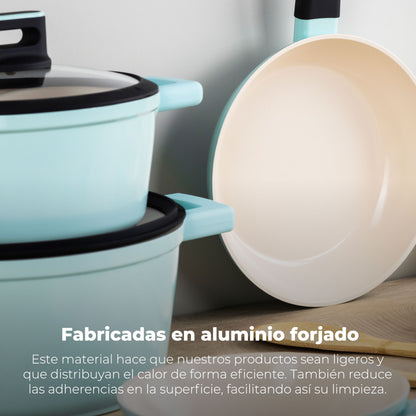 Cacerola 24cm Alu Forjado Ind C/tapa Menorca