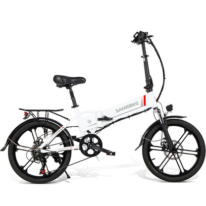Bicicleta Eléctrica Plegable Samebike 20lvxd30-ii 350w-48v-10,4ah (499wh) - Rueda 20 Color Blanco_0