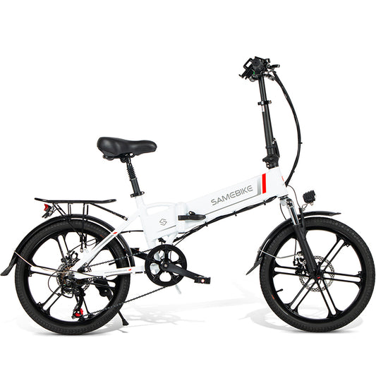 Bicicleta Eléctrica Plegable Samebike 20lvxd30-ii 350w-48v-10,4ah (499wh) - Rueda 20 Color Blanco_0