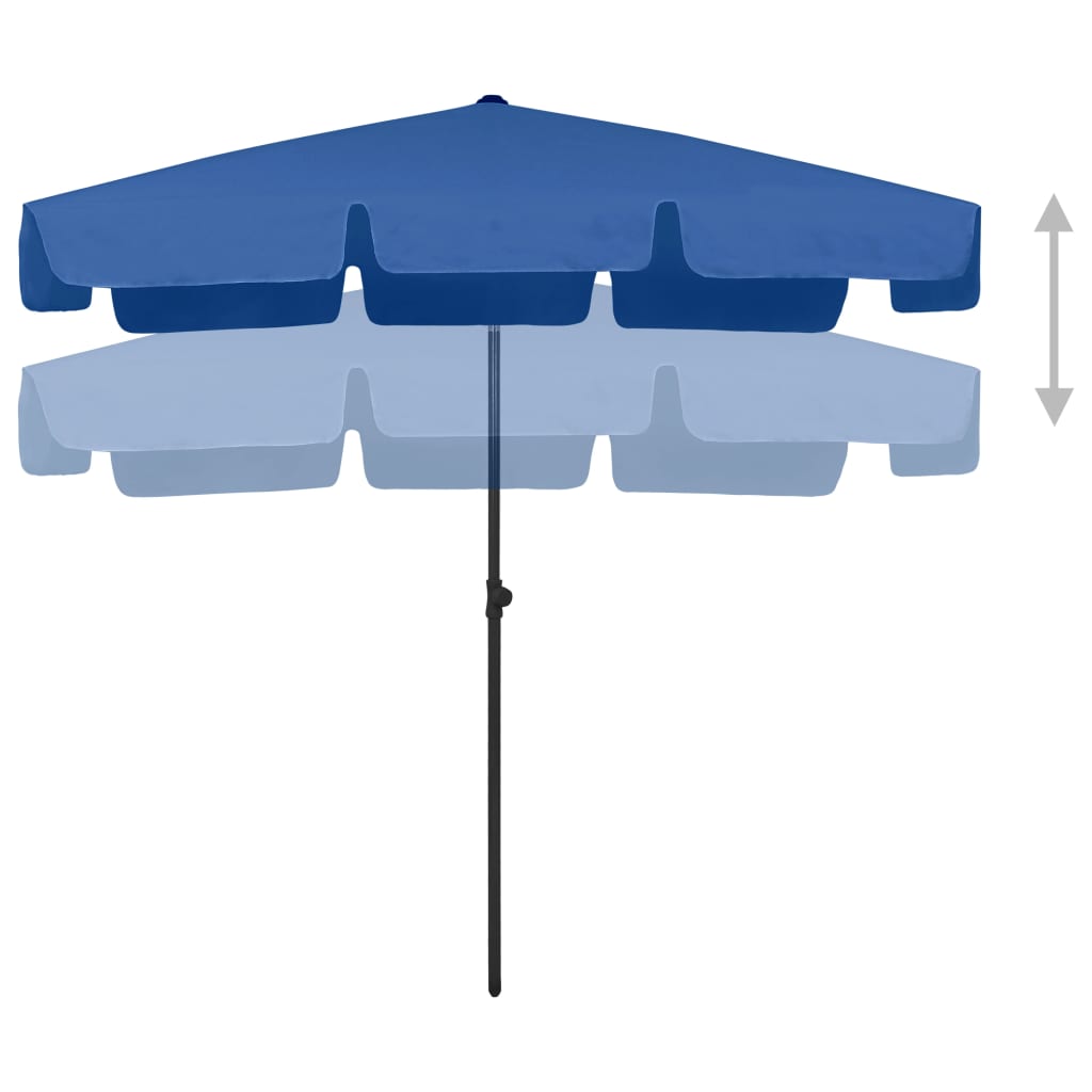 Sombrilla De Playa Azul 200x125 Cm_1