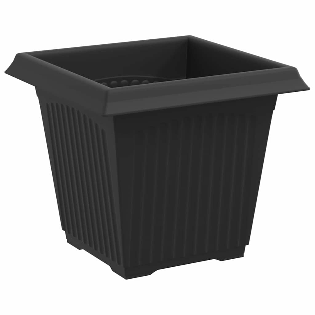 Macetas 24 Uds. Negro Plástico_5