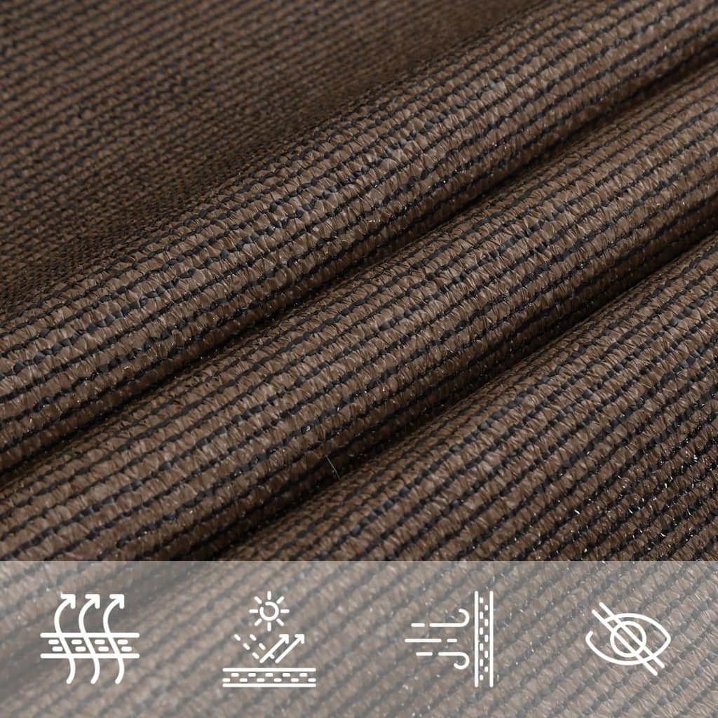 Toldo De Vela Hdpe Marrón 160 G/m² 6x6x6 M_3