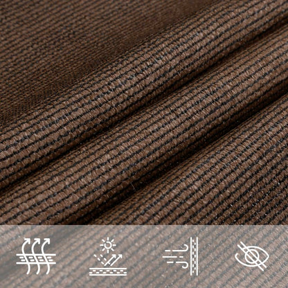 Toldo De Vela Hdpe Marrón 160 G/m² 6x6x6 M_3
