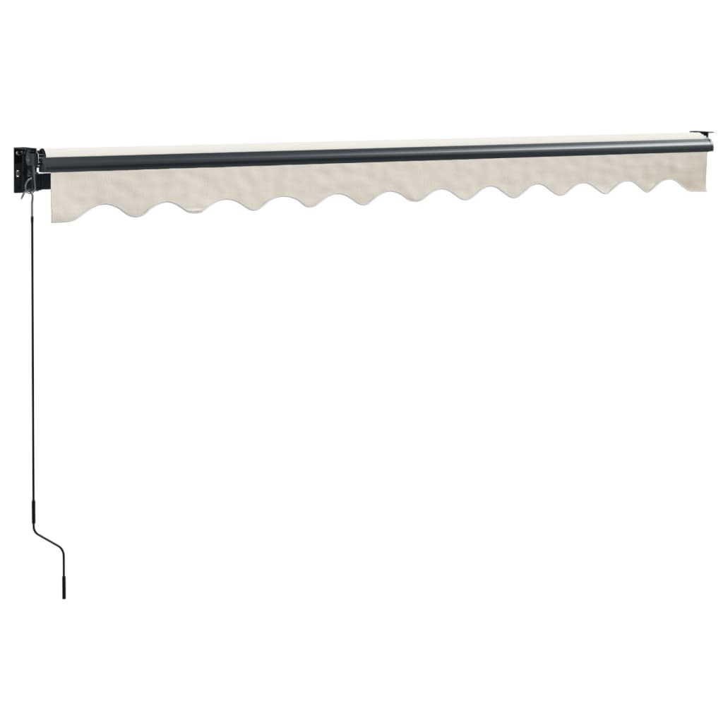 Toldo Retráctil Aluminio Y Tela Color Crema 3,5x2,5 M_5