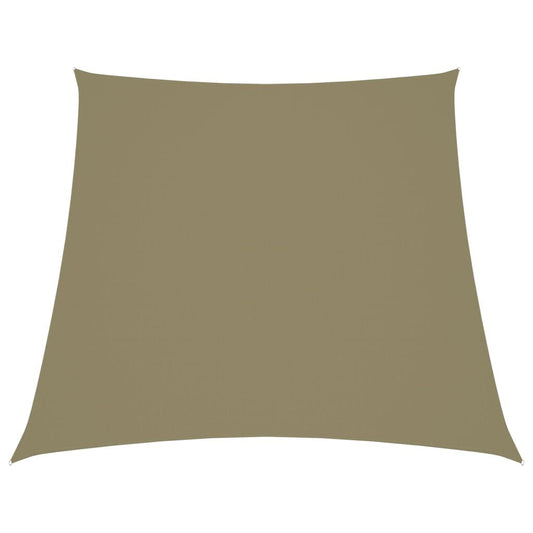 Vidaxl Toldo De Vela Trapezoidal De Tela Oxford Beige 2/4x3 M_0