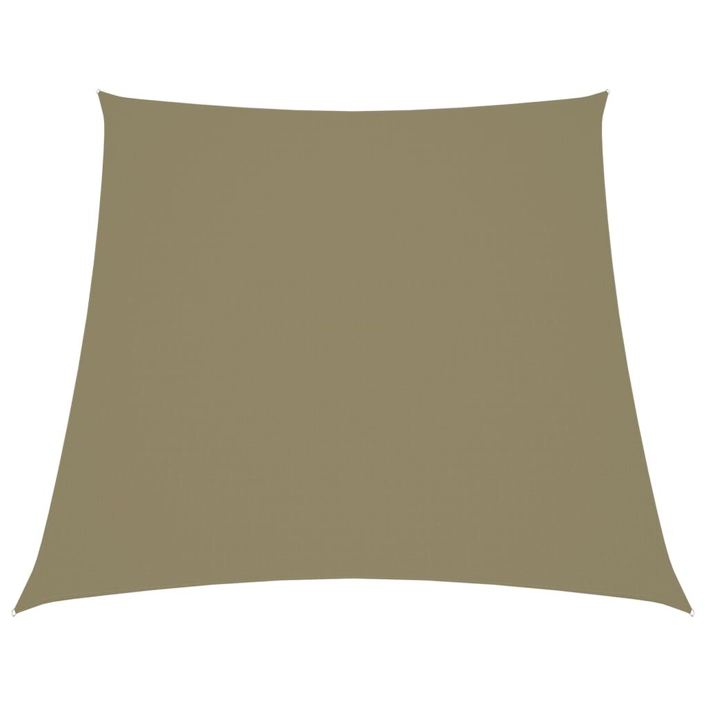Vidaxl Toldo De Vela Trapezoidal Tela Oxford Beige 3/4x3 M_0