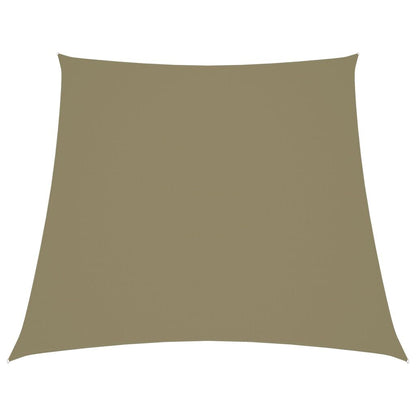 Vidaxl Toldo De Vela Trapezoidal Tela Oxford Beige 3/4x3 M_0