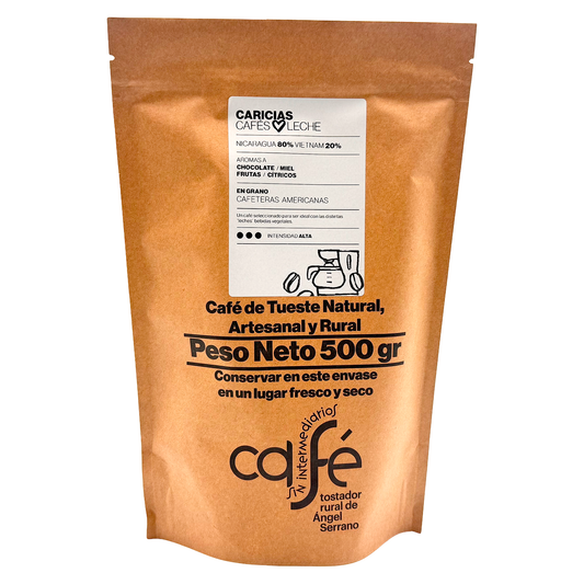 Cafe Sin Intermediarios Café Nicaragua Caricias En Grano Para Americana 500 G_0