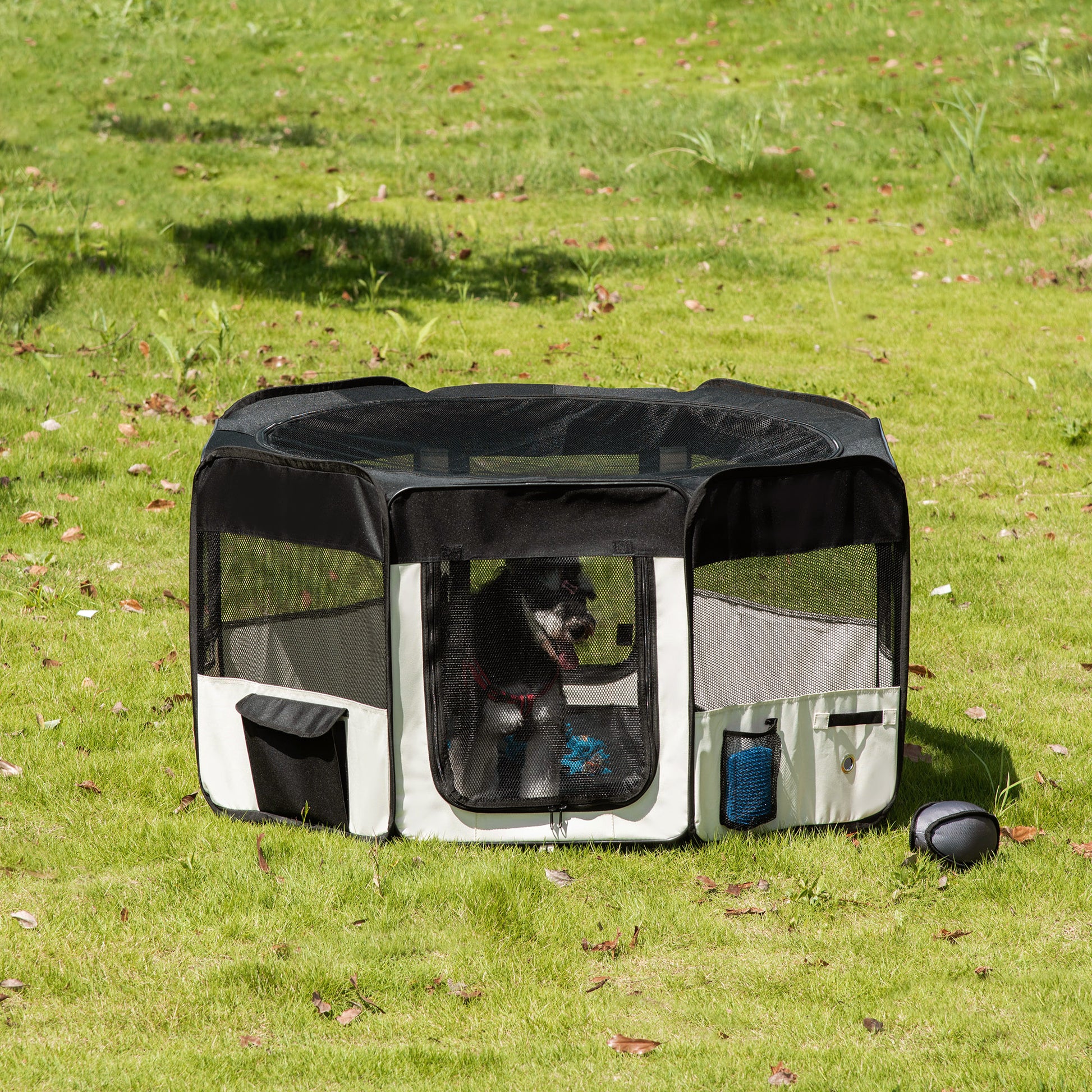 Pawhut Parque Mascotas Plegable Juego De Entrenamiento Corral Perro Cachorro 2_1