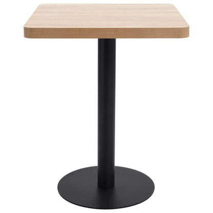 Mesa De Bistró Mdf Marrón Claro 60x60 Cm_0