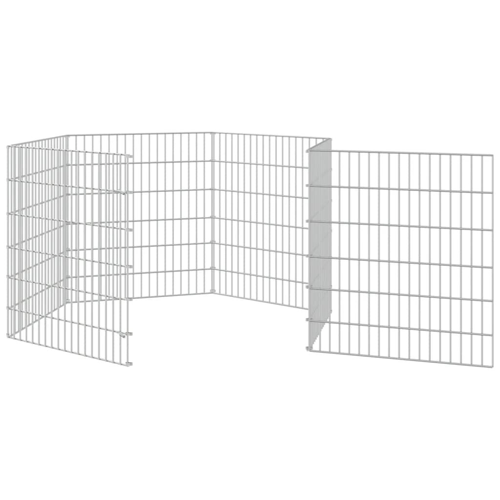 Vidaxl Recinto Animales Corral 6 Paneles Hierro Galvanizado 54x60 Cm_4