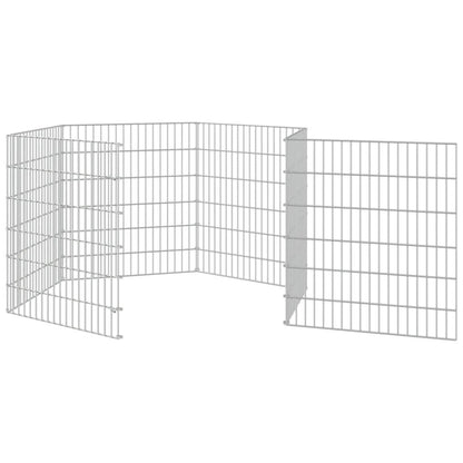 Vidaxl Recinto Animales Corral 6 Paneles Hierro Galvanizado 54x60 Cm_4