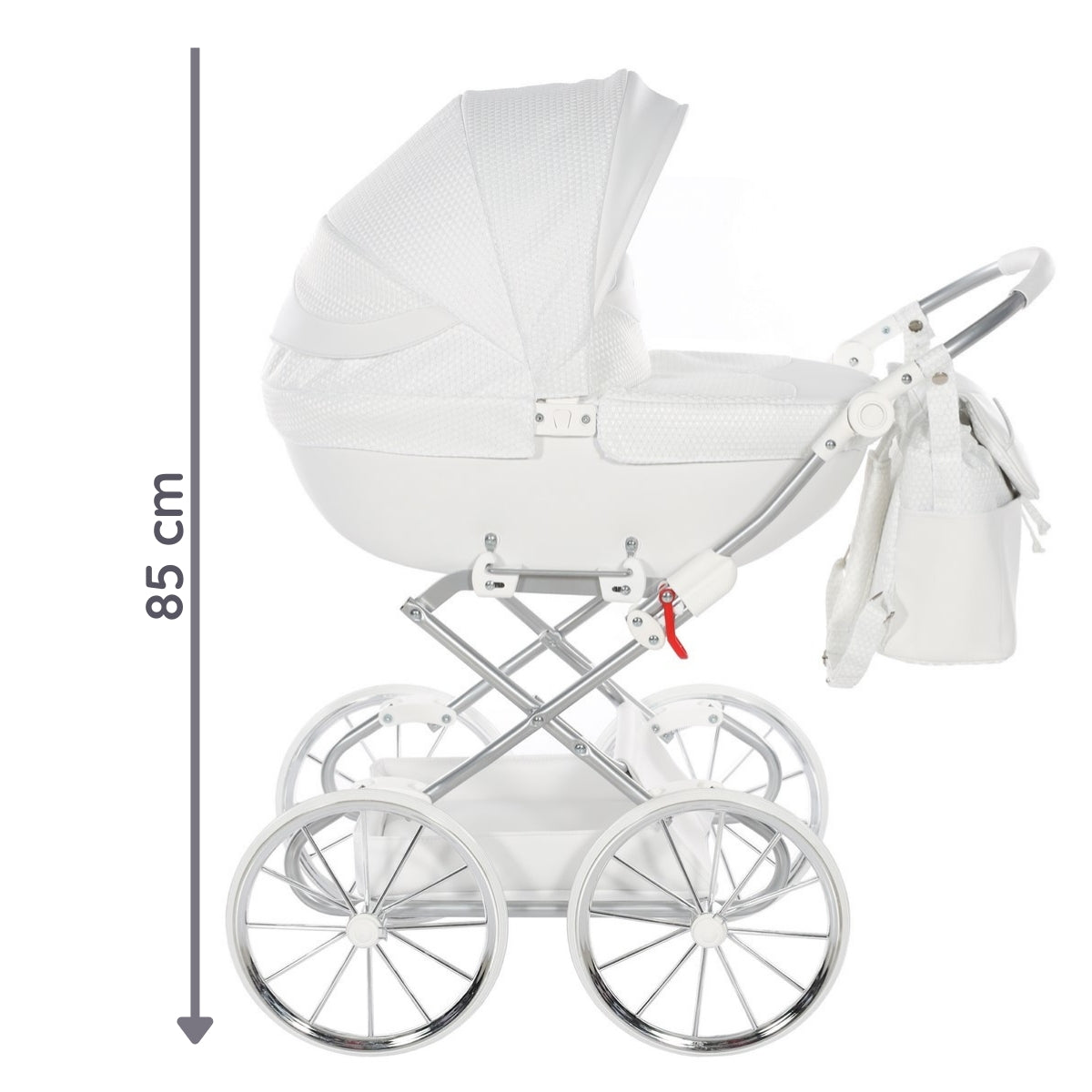 Carro De Muñecas Dolce Classic_white-silver