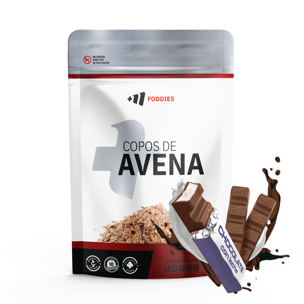 Copos De Avena Con Sabor - 800g - Chocolate Con Leche - Alimentación Saludable - Masmusculo_0