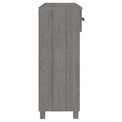 Mesa Consola Hamar Madera Maciza De Pino Gris Claro 90x35x90 Cm_4