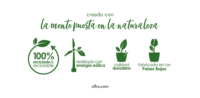 Macetero doble orquídeas Brussels orchid duo Elho blanco