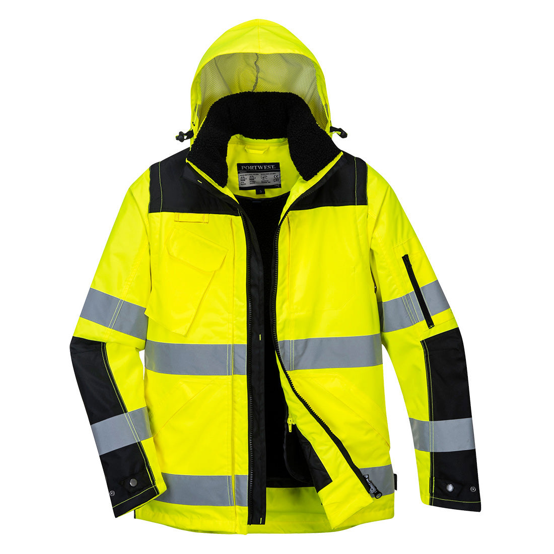 Chaqueta 3 En 1 Pro Hi-vis: Protección Y Versatilidad / L / Amarillo-negro_0