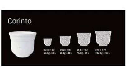 Jardinera De Granito Corinto. 38 cm de ancho por 33 cm de alto. Peso: 26 kilos. Capacidad: 12 litros_1