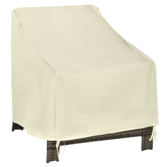 Funda Protectora Para Sillas Outsunny Beige 68x87x77 Cm_0