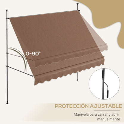 Outsunny Toldo Manual Retráctil 3x1_4